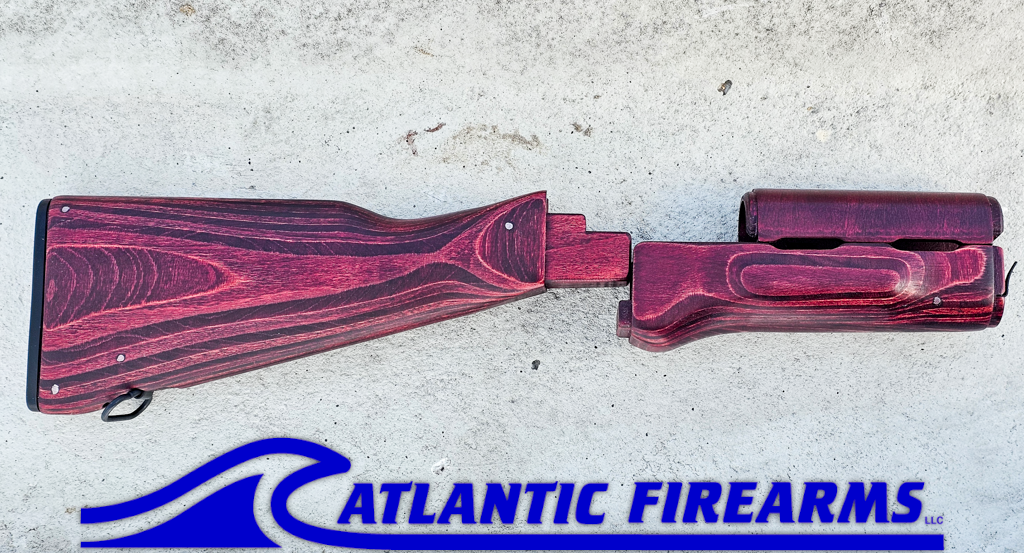 Polish AK47 Stock Set Red Classic - WBP