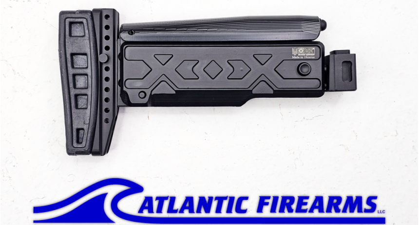 Folding & Telescoping Buttstock for AKs with 4.5mm Folding Hinges - Black  - ME