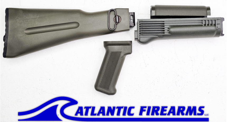 Arsenal US OD Green Left Side Folding Stock Set for Stamped Receivers